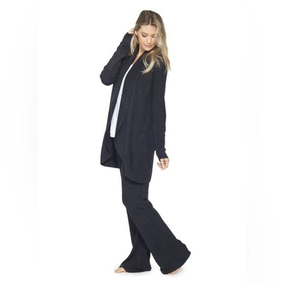 Barefoot dreams bamboo cozychic lite circle open front cardigan Medium Lounge - Picture 2 of 4